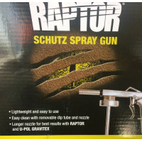 Пістолет u-pol для нанесення антигравію і raptor